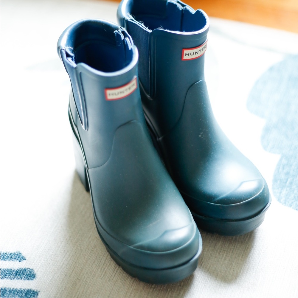 Block Heel Hunter Boots
